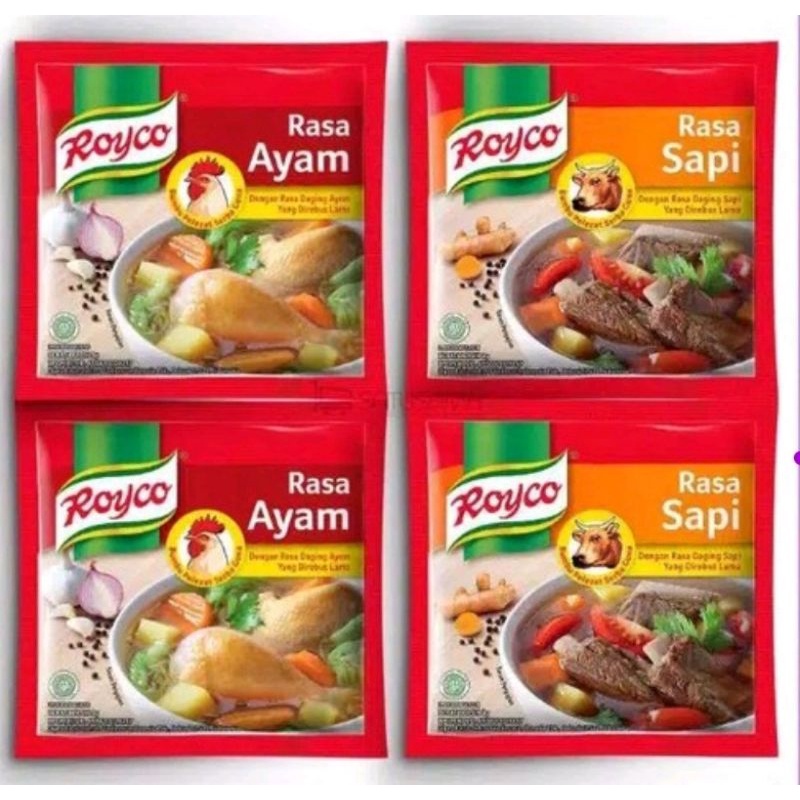 

N_S_Y Royco Bumbu Penyedap Rasa Sapi dan Ayam 1renceng isi 12sachet