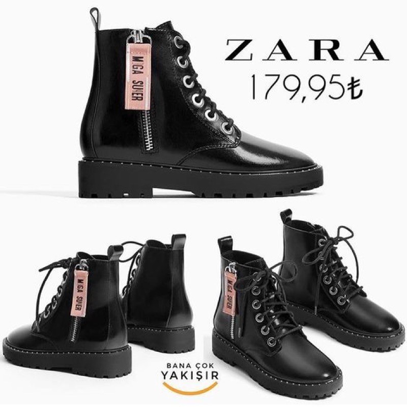 Zara Kids Black Boots