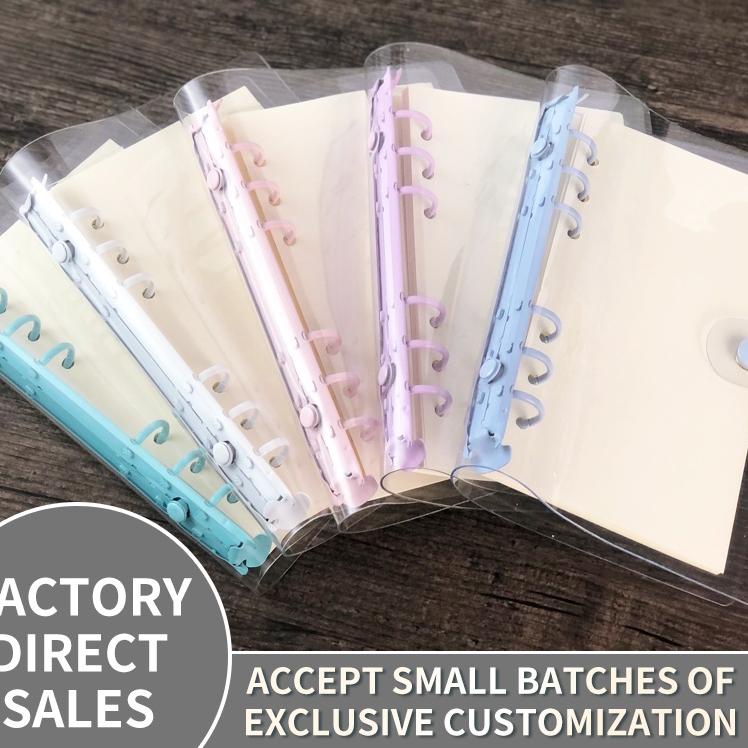 

COD 6 Hole Loose-Leaf Book Album Folder PVC Transparent Photo Card Binder Idol Photo Card Album grosir