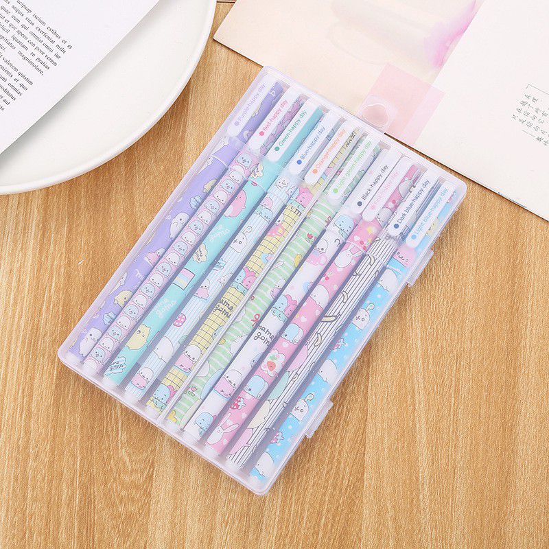 

Pulpen Warna Set Pena Gel Warna Pen Souvenir Pena 10pcs