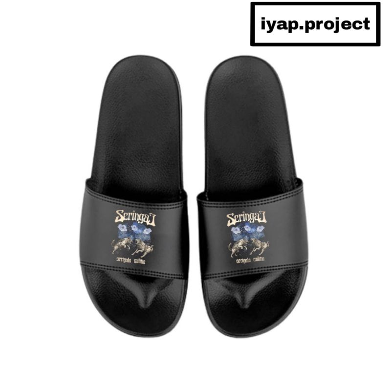 SANDAL SLIP ON | SENDAL | BAND | SERINGAI | METAL | SLIP ON PRIA WANITA UNISEX | SANDAL SLIDE SLIPER