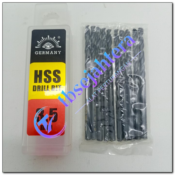 mata bor besi hss cap mata / tjap mata 3.5mm