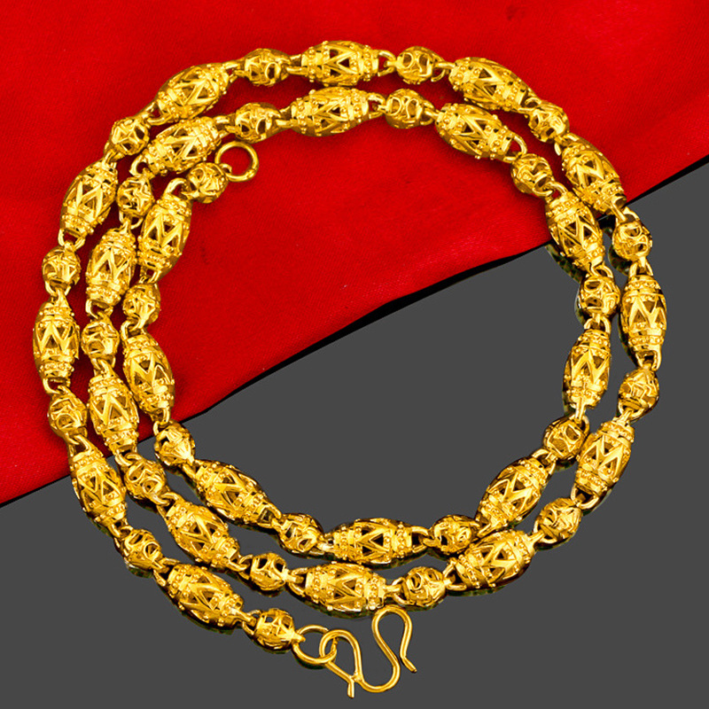 Kalung Rantai Emas Asli Kadar 375 Panjang 60Cm Tebal 7Mm Berat 47G Untuk Pria