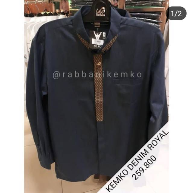 Diskon 20% kemko rabbani denim royal
