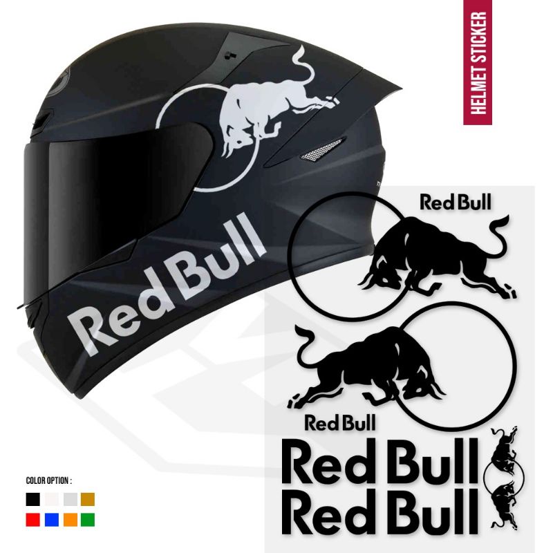Sticker cutting | stiker redbull helm fullset redbull sticker
