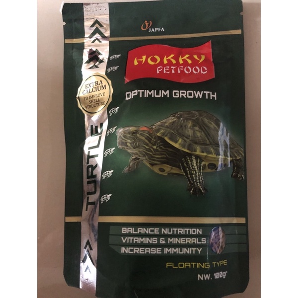 PAKAN PELET KURA HOKKY TURTLE FOOD 100GR