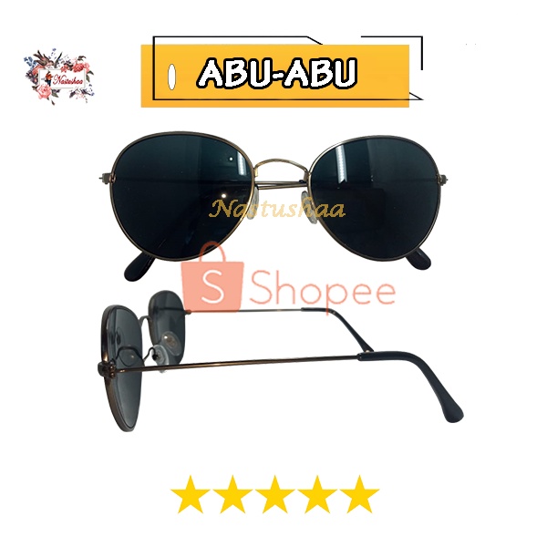 Kacamata Hitam Fashion Pria Wanita Terbaru / Kacamata Anti Sinar Matahari Gaya Termurah Frame Oval Bahan Metal Unisex FREECASE