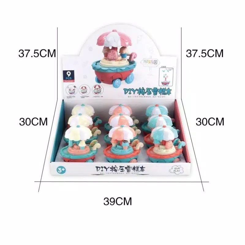 MAINAN DORONGAN ES KRIM DITEKAN LANGSUNG JALAN - JUAL BELI  - ADA MUSIK KADO ANAK ULTAH MURAH