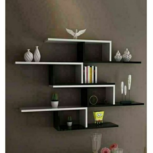 COD Rak bunga hias tv dinding dapur minimalis modern sudut pojok tempel buku boneka dari kayu rak di