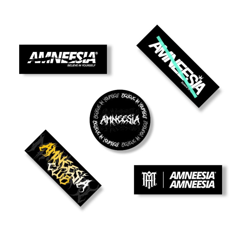 AMNEESIA • STICKER PACK AMNEESIA CLUB 3PCS LIMITED EDITION