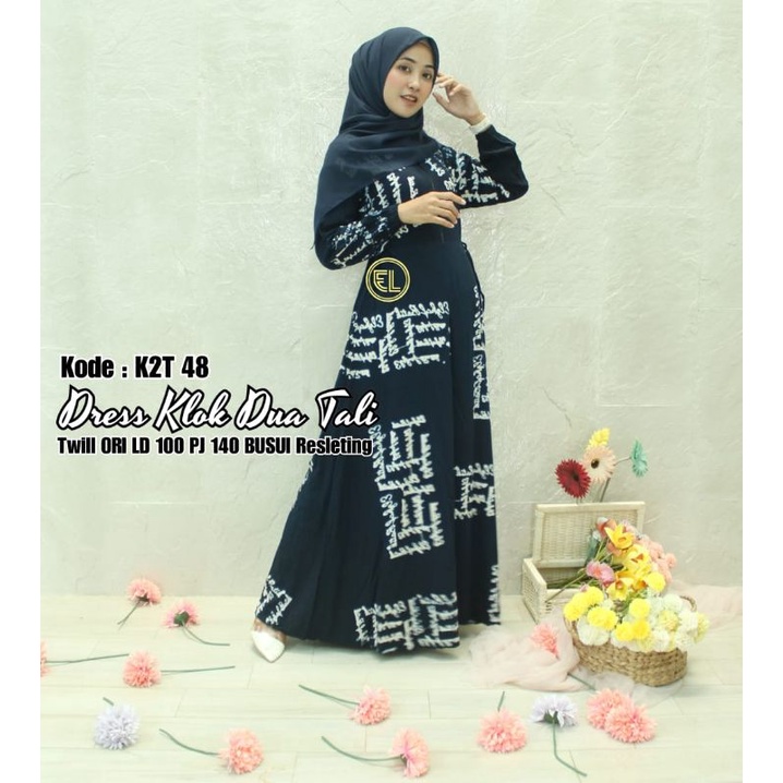 Gamis Twill ori tali samping sz M