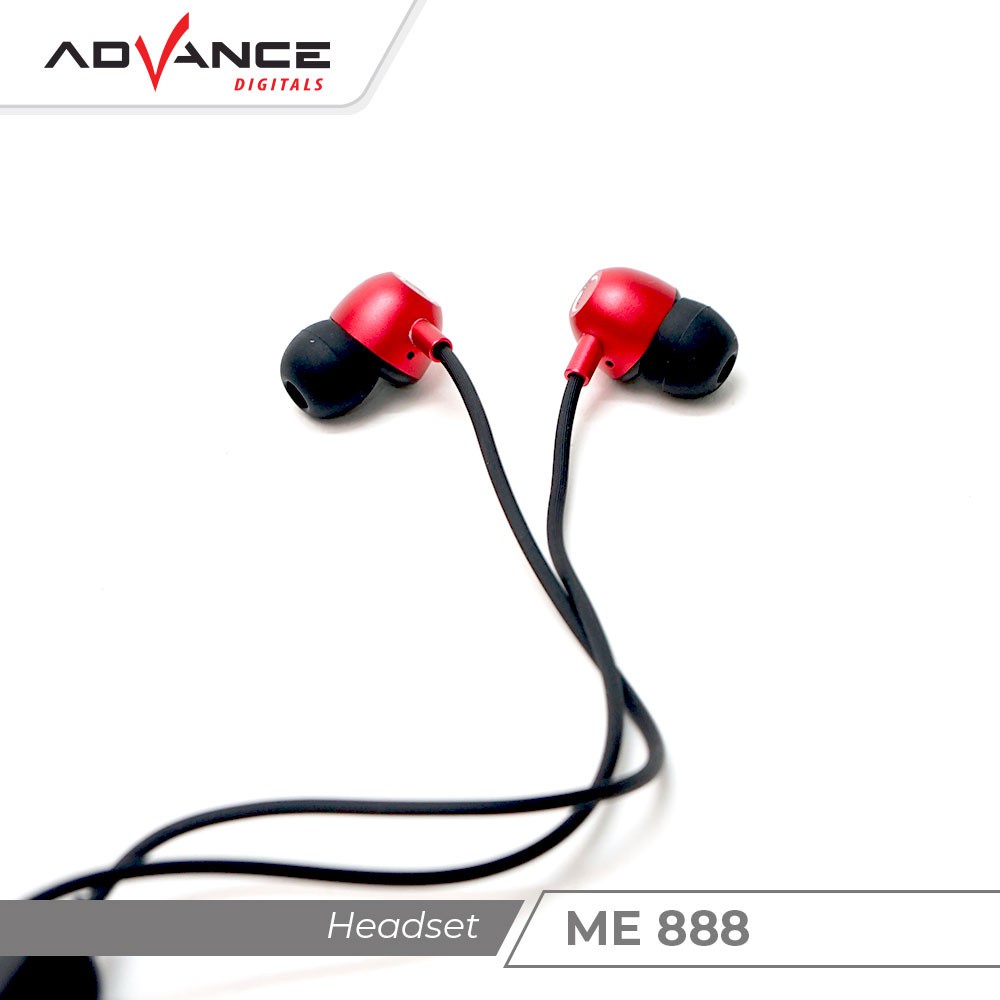 Advance Digitals [ Buy 1 Get 1 Free ] ME888 - Wireless Earphone with Extreme Bass and Magnet | 1 Tahun Garansi Resmi Advance