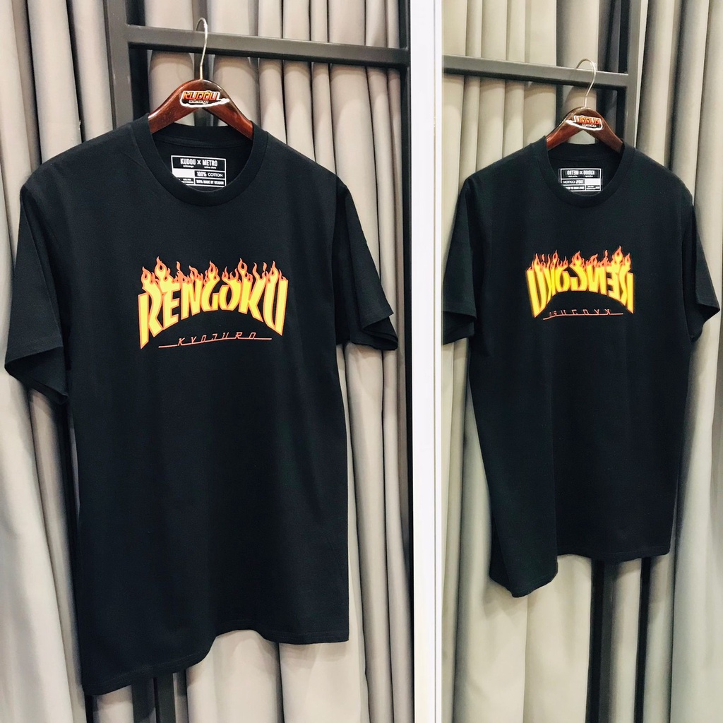 Kaos Rengoku Flame Hashira Anime Manga Demon Slayer Kimetsu No Yaiba