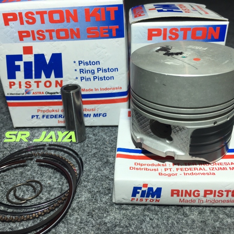 Piston fim 55,25 pin 13 custome dome piston fim jupiter z vario 125 beat scoopy kharisma supra 125