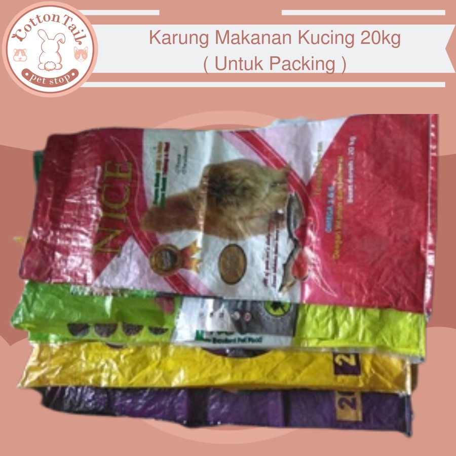 Karung Makanan Kucing 20Kg Untuk Tambahan Packing 100 X 45 cm