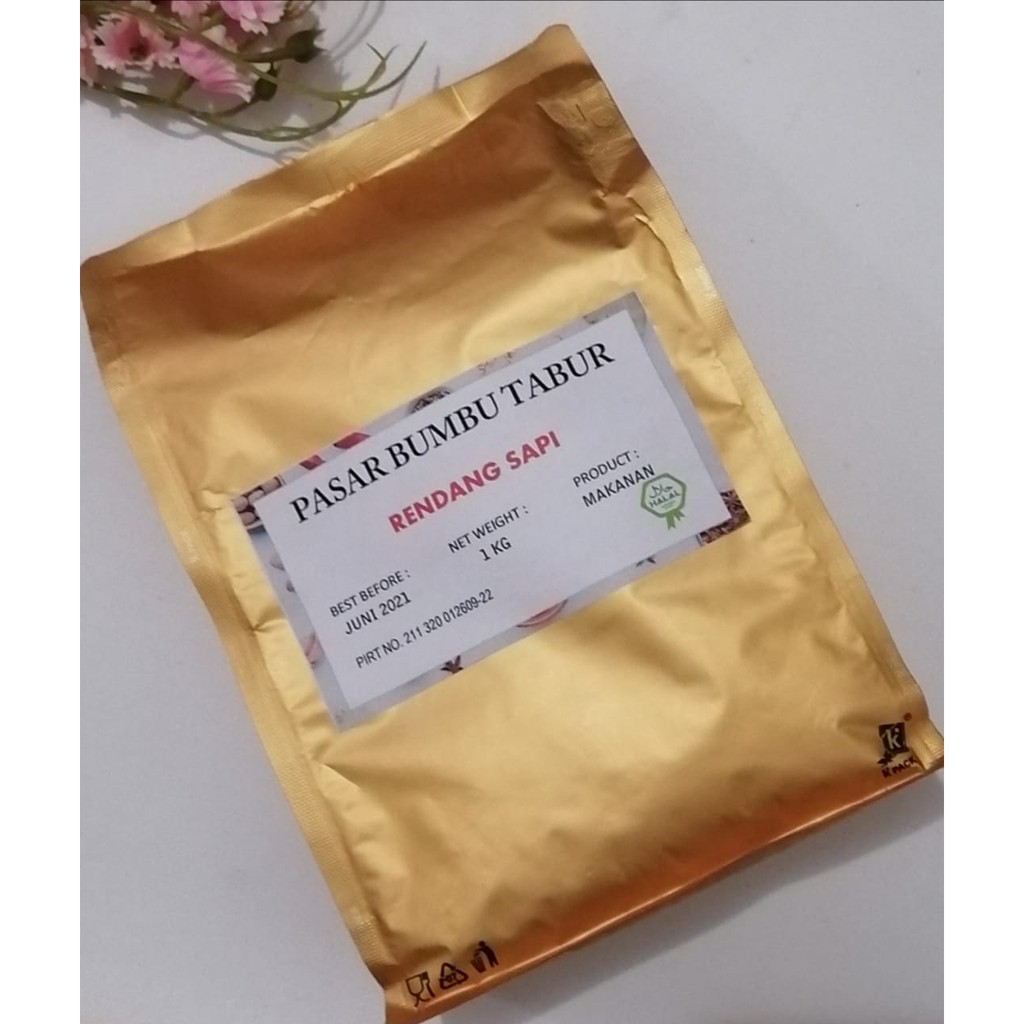 

BUMBU TABUR RENDANG SAPI 1 KG BUBUK MAKANAN ENAK MURAH HALAL