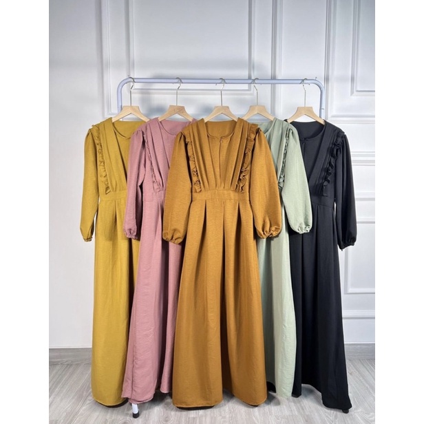 Gamis crinkle premium/gamis wanita crinkle premium/gamis crincle airflow