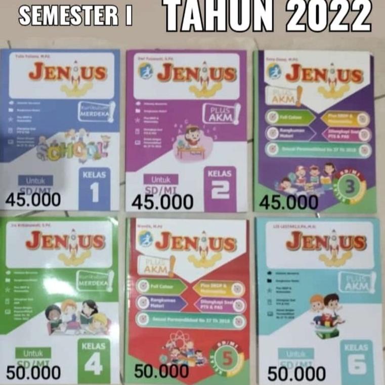 

ブ Buku JENIUS Semester 1 tahun 2022 SD/MI Kelas 1 2 3 4 5 6 ァ