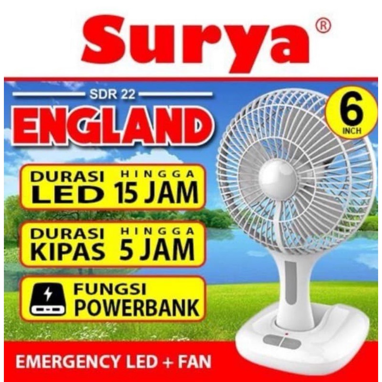 Kipas Angin Emergency Surya England SDR-22