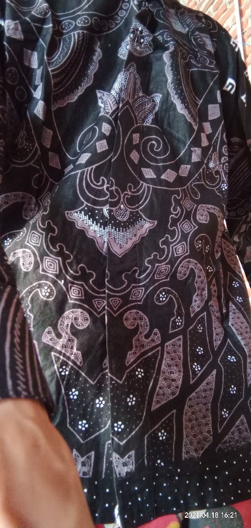 Batik Pria Lengan Panjang Batik Azmil Hrb026 Motif Keratonan Kode 003 Size M L Xl Xxl Reguler