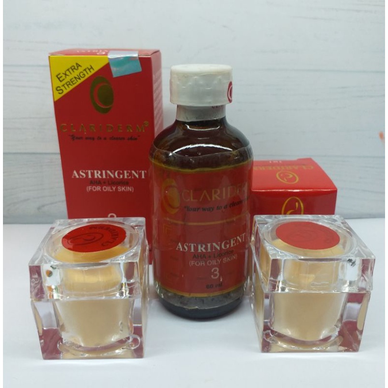 [Paket toner clariderm ORI Dan Cream Super]