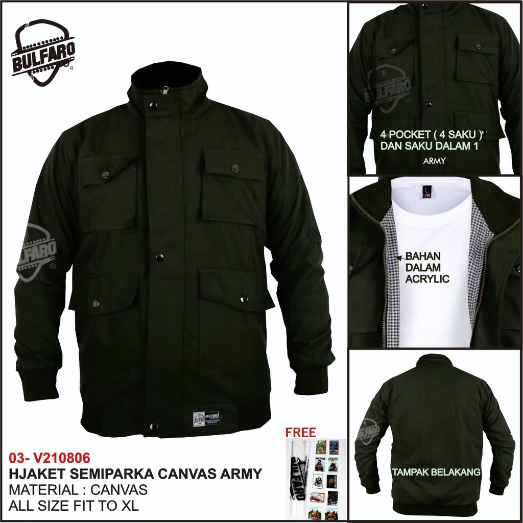 JAKET SEMI PARKA PRIA | JAKET MOTOR KEREN | JAKET GUNUNG KEREN | JAKET SEMI PARKA