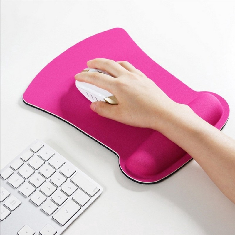 Mouse Pad Gaming Bentuk Persegi Desain Ergonomis Nyaman Dengan Gel Pergelangan Tangan