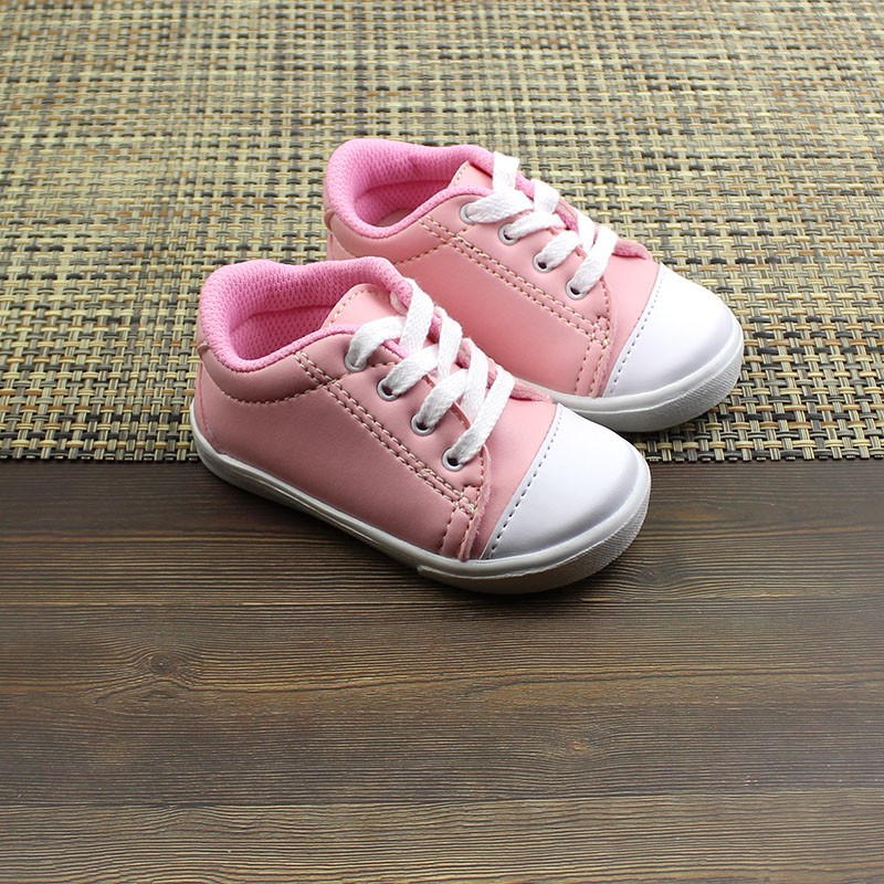 sepatu sneaker perempuan umur 1 2 tahun pink lucu murah terbaru B03 PINK