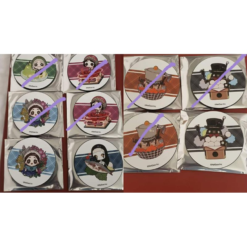 identity V autumn cafe sweet paradise collab rubber coaster