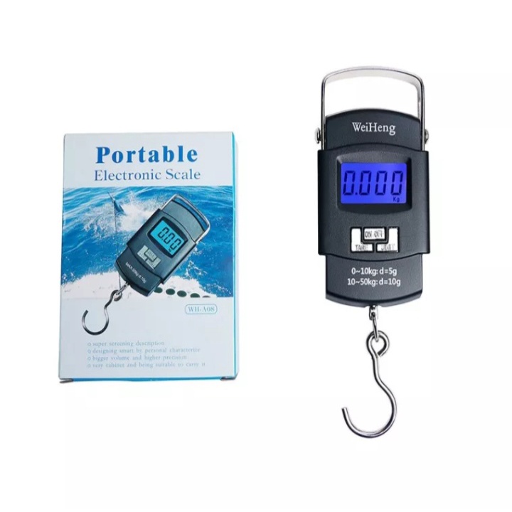 Timbangan Gantung digital portable scale 10-50kg - Timbangan Gantung Koper Laundry Digital Serba Guna Mini Portable