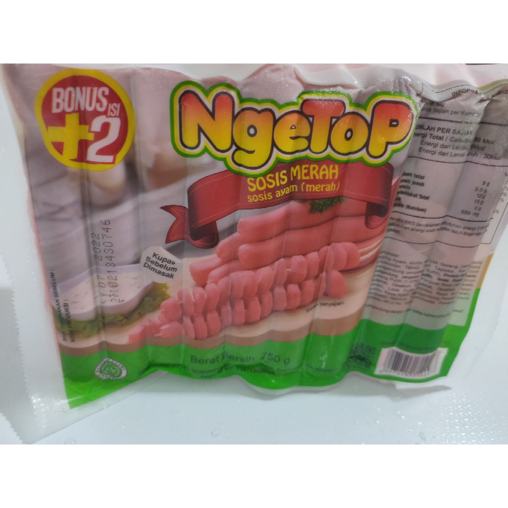 

Ngetop sosis 750gr isi 30