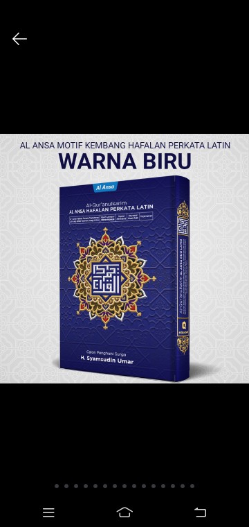 Alquran Al-ansa Motif Kembang A5 (sedang)