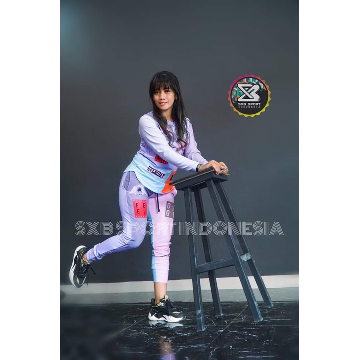 BAJU SETELAN WANITA (KAOS &JOGGER SXB SPORT)