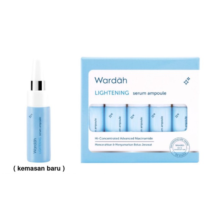 ❤️Glamouroseshop❤️ Wardah Lightening Serum Ampoule Brightening Serum 5 x 5ml