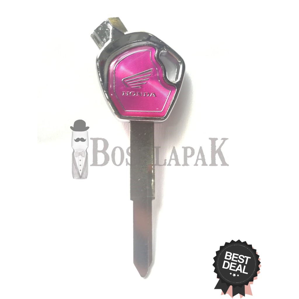 kunci duplikat keyblank motor honda revo beat street supra variasi pink
