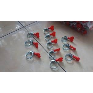 Klem gas winn gas klem kuping kupu merah kompor gas selang lpg hose clamp regulator putar cuci motor