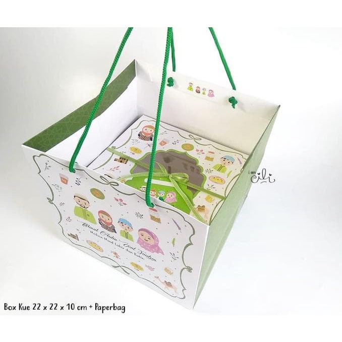 

(TERLARIS) HOT SALE PAKET (PBIF24-001+DUS22) PaperBag dan DUS 22 lebaran idul