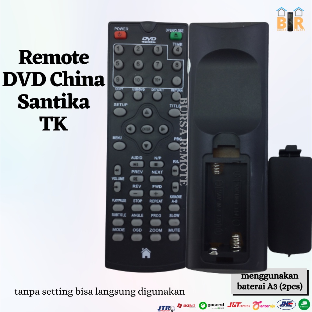 Remot / Remote DVD RINREY TK / SANTIKA / ECER DAN GROSIR