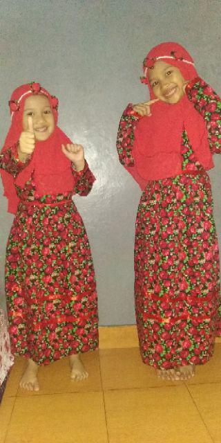 Terlaris New Zarra  (busana Muslim,couple Syari Ibu Anak,batik Dan Sarimbit#pesanan Seragam)