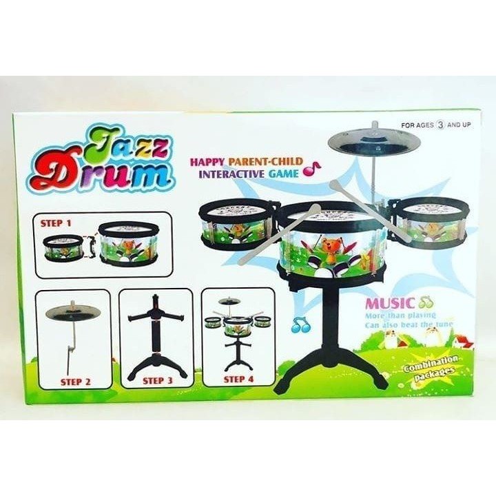 Mainan Anak Mini Drum Childrens Musical Dreams Kids Jazz Set 4 In 1 Dan 6 In 1