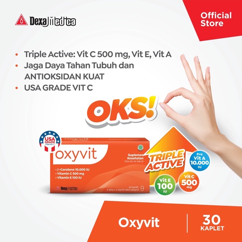 Oxyvit Vitamin C++ Daya Tahan Tubuh Mencegah Sakit Mempercepat Penyembuhan USA Grade Kapsul Booster Tubuh