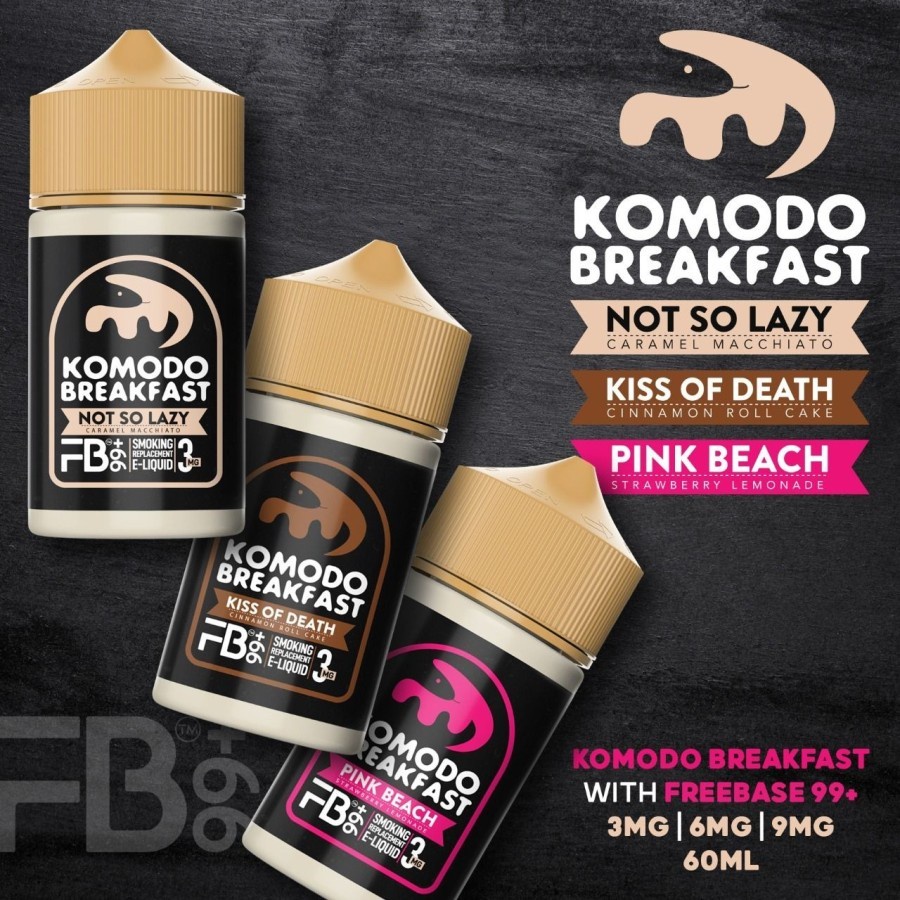 KOMODO BREAKFAST SERIES 60ML FREEBASE AUTHENTIC