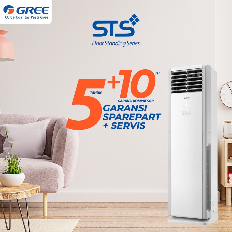 GREE AC Floor Standing 2PK - Inverter - STS Series Model GVC-18STS