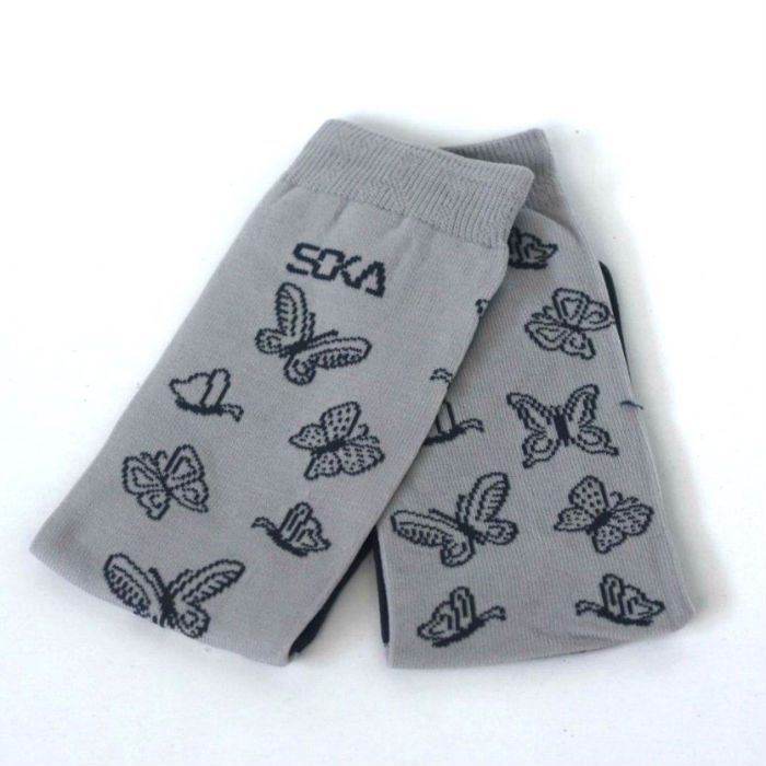 Kaos Kaki Wanita Murah / SOKA Sock Essentials Motif BUTTERFLY / Kaos Kaki Jempol Muslimah Panjang