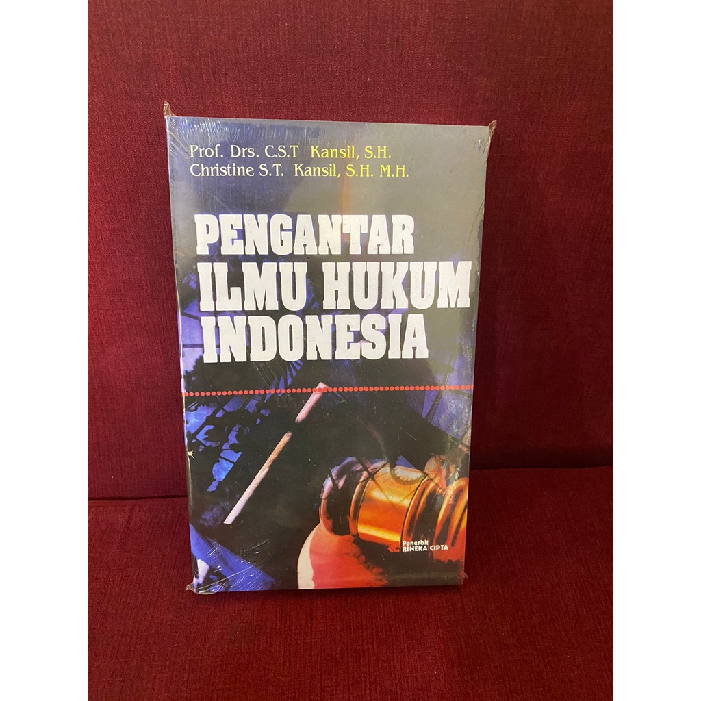 Jual Buku Pengantar Ilmu Hukum Indonesia By C S T Kansil Christine S T Kansil