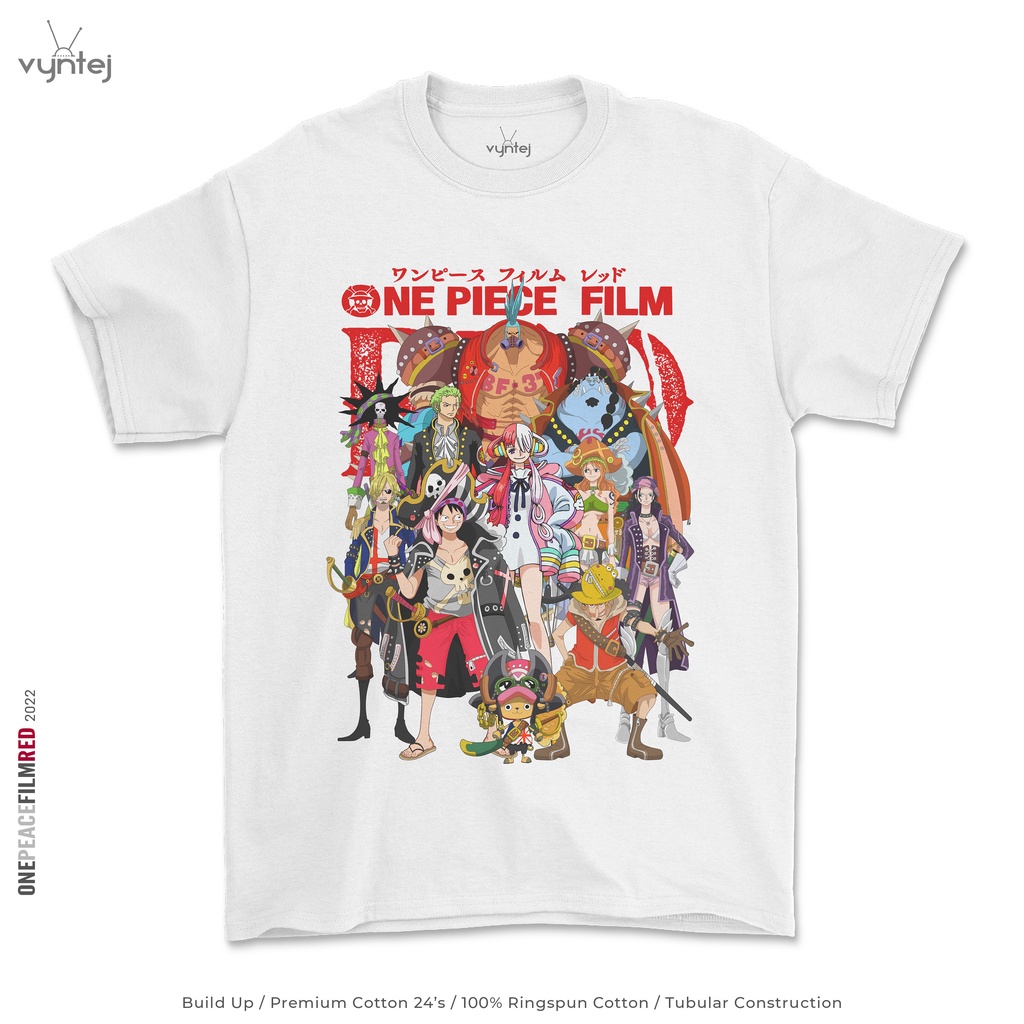 Kaos ONE PIECE FILM RED - Anime T Shirt | 022 - Baju Movie Film Manga