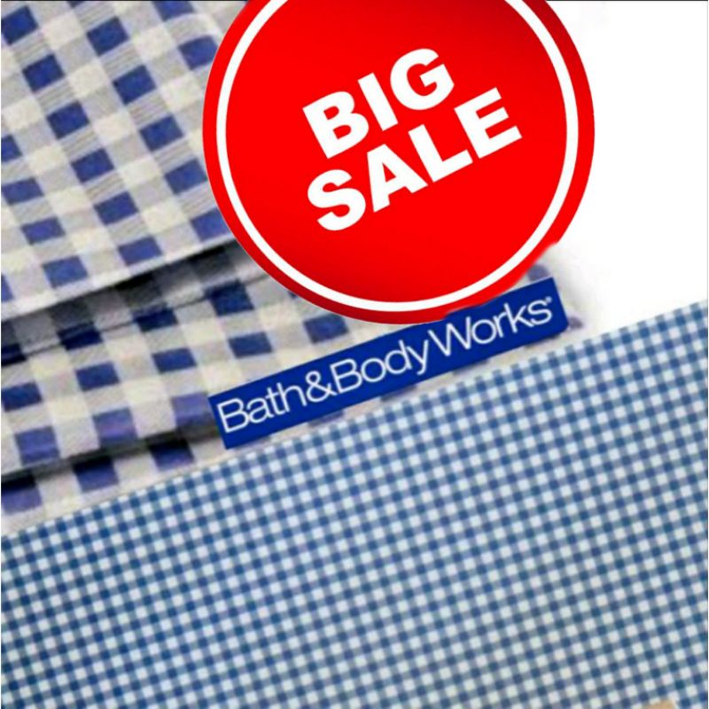 

ON SALE!❤BATH & BODY WORKS BBW KERTAS KADO KOTAK KOTAK NAVY BLUE GINGHAM GIFT WRAPPING PAPERS & TISSUE PAPERS KERTAS TISSUE BIRU PUTIH KOFAK-KOTAK KECIL PROMO SUPER MURAH LEBAY KERTAS TIPIS BUNGKUS KADO ULANG TAHUN GIFT FOR HIM MEWAH TERLARIS BESTSELLER