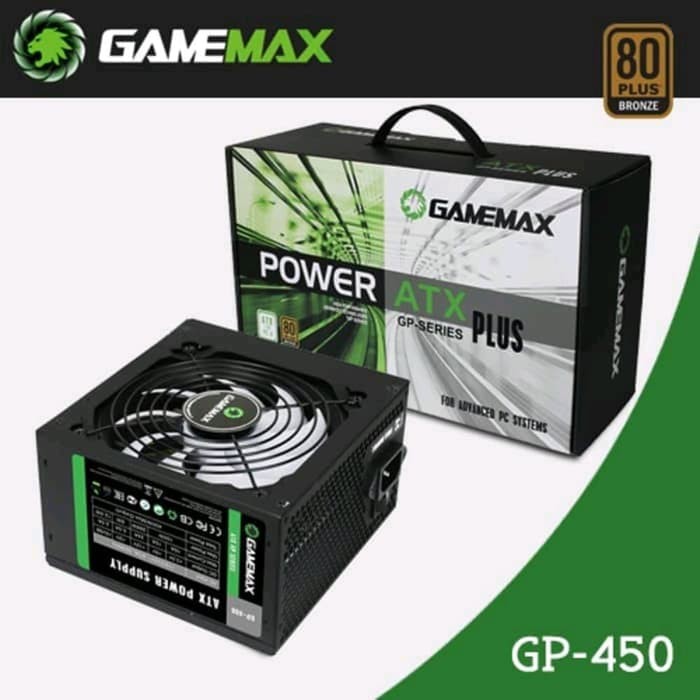 Power Supply / PSU Gamemax GP-450 / GP450 450 Watt 80+ Bronze