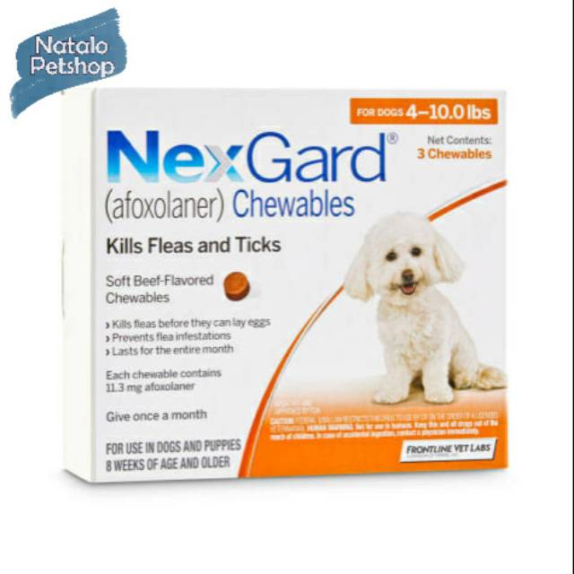 NexGard Puppies &amp; Small Dogs 2-4KG HARGA PER TABLET - Obat Kutu Anjing