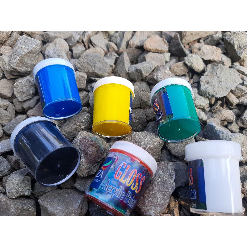 

Cat Lukis Akrilik Acrylic Pain Tipe Gloss Satu Set (6 X 20ml)